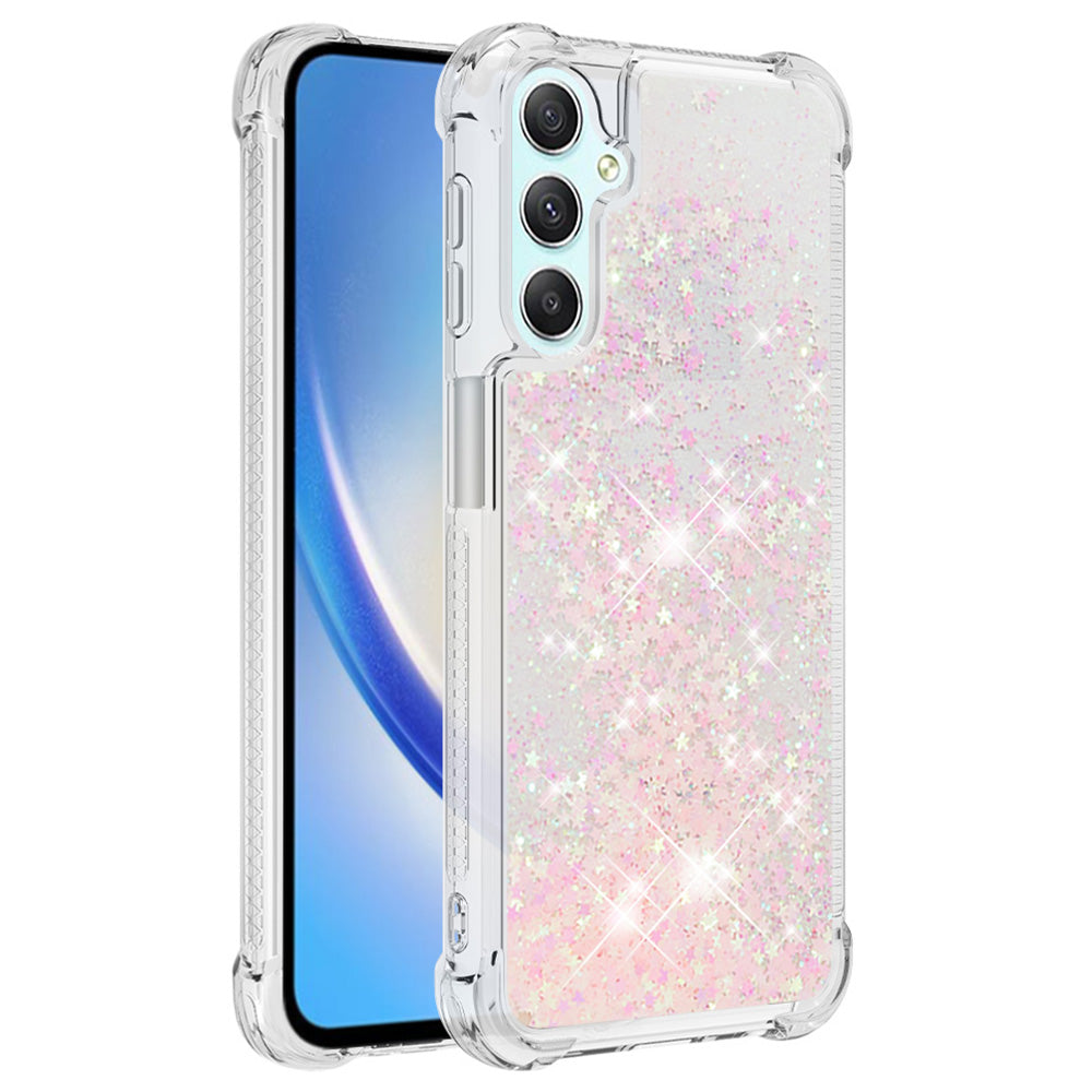 YB Quicksand Series-1 Glitter TPU Phone Case for Samsung Galaxy A25 5G A24 4G Liquid Floating Waterfall Cover YB Quicksand Series-1 Glitter TPU Phone Case for Samsung Galaxy A25 5G A24 4G Liquid Floating Waterfall Cover